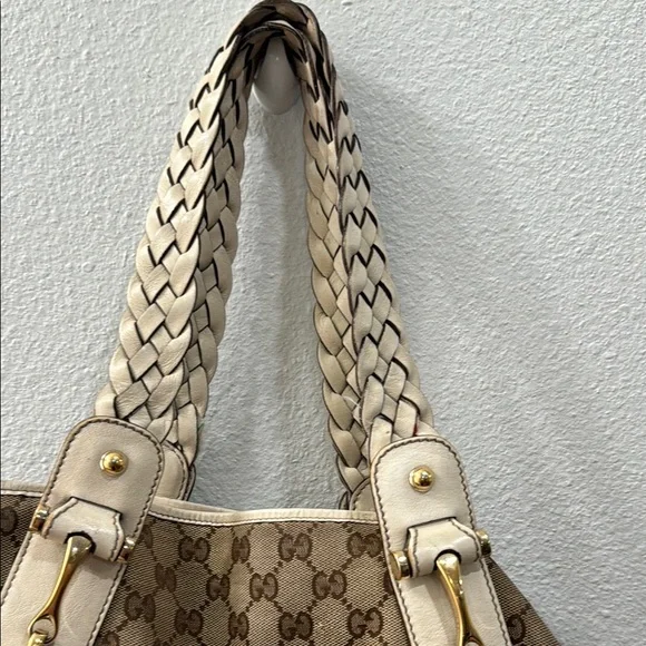 Gucci Brown and Cream Tote Bag - Picture 3 of 10